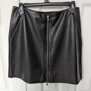 Bar III Faux Leather Skirt